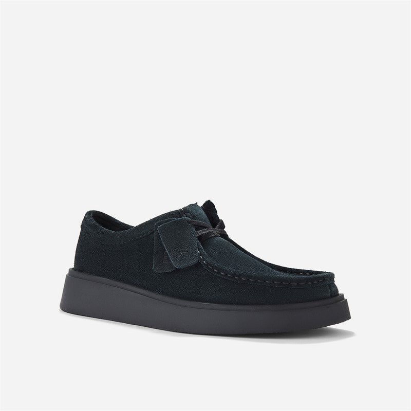 Clarks Mens Torview Moc Shoes Black Suede - Image 4