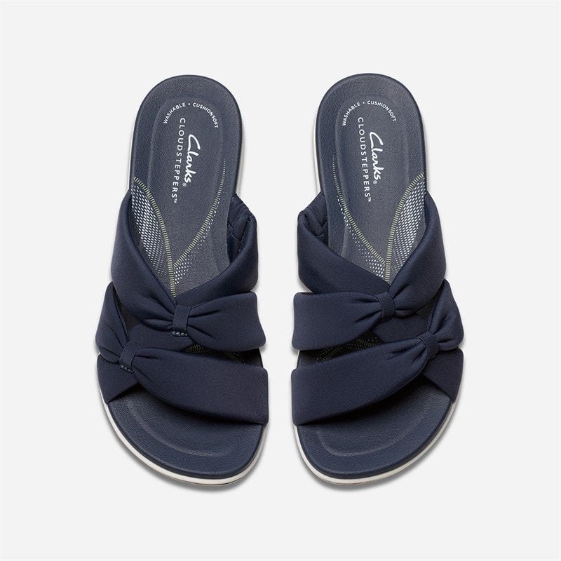 Clarks Womens Brinkley Rae Ava Sandals Navy - Image 2