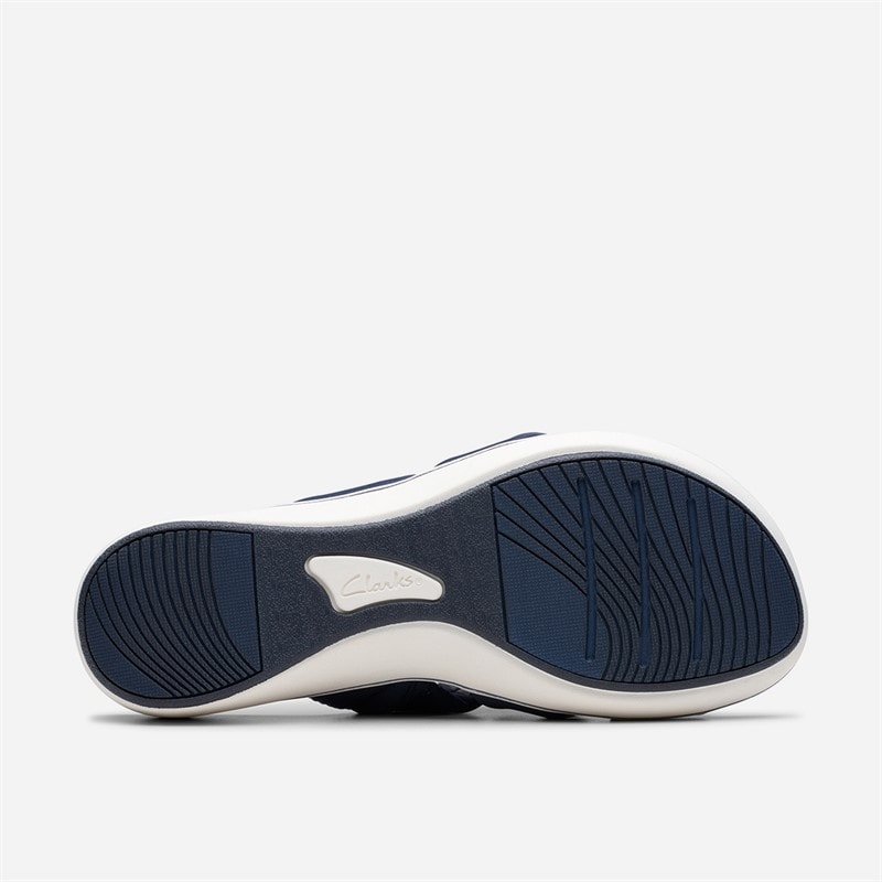 Clarks Womens Brinkley Rae Ava Sandals Navy - Image 3