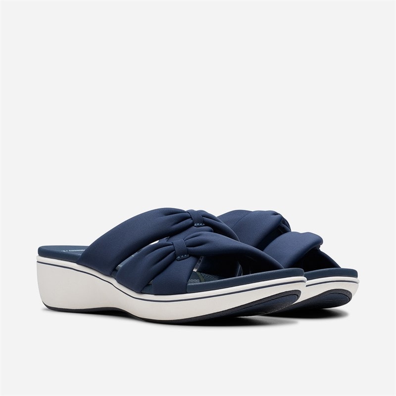 Clarks Womens Brinkley Rae Ava Sandals Navy - Image 4