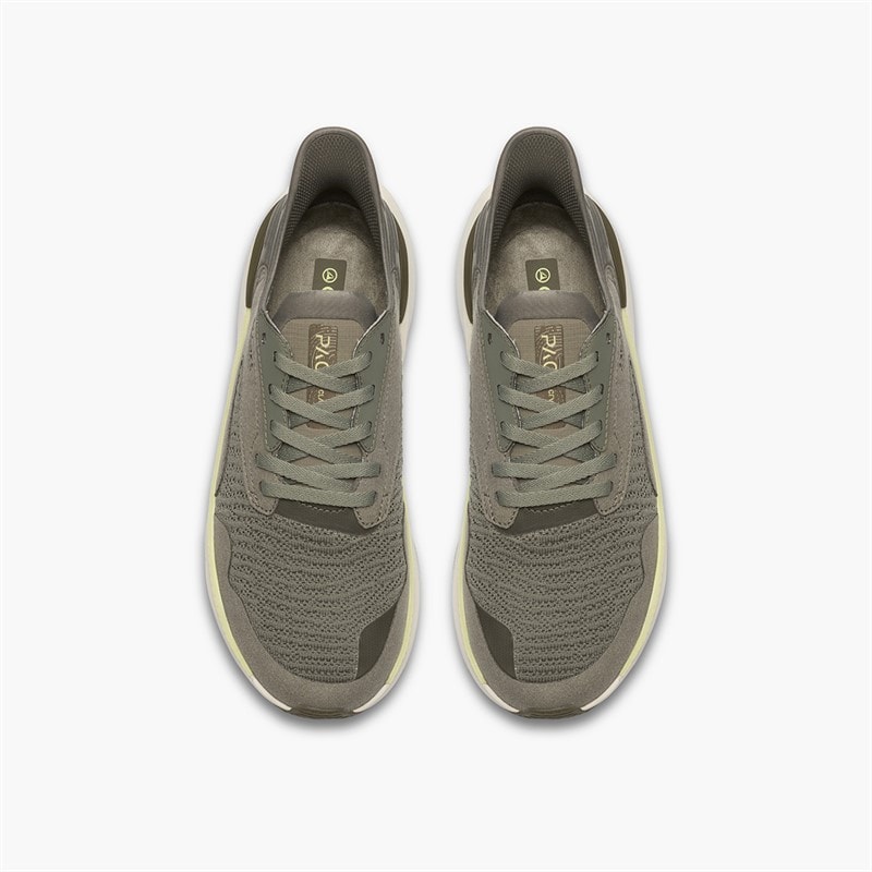 Clarks Mens Pace Trainers Sage - Image 2