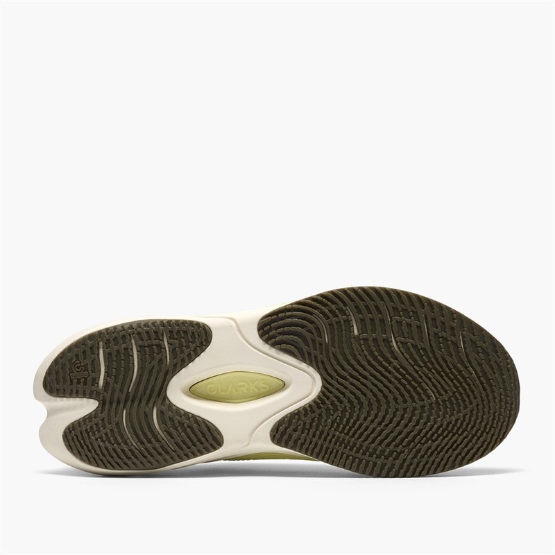 Clarks Mens Pace Trainers Sage - Image 3