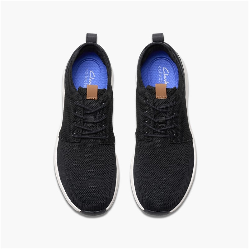 Clarks Mens Motion Trek Trainers Mx Black - Image 2