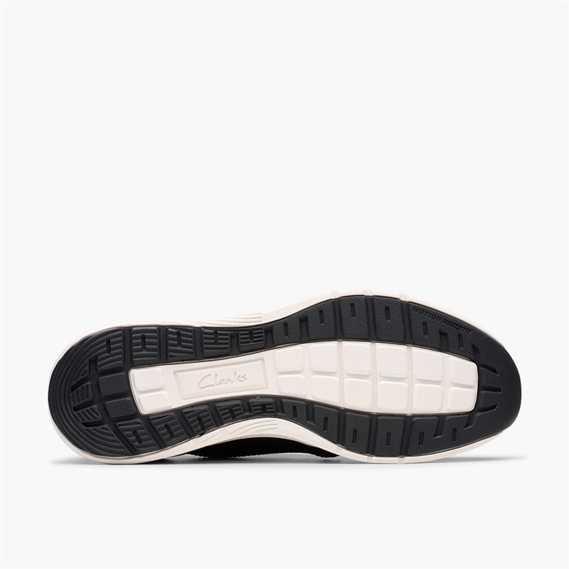 Clarks Mens Motion Trek Trainers Mx Black - Image 3