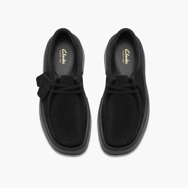 Clarks Womens Torview Moccasins Black Suede - Image 2