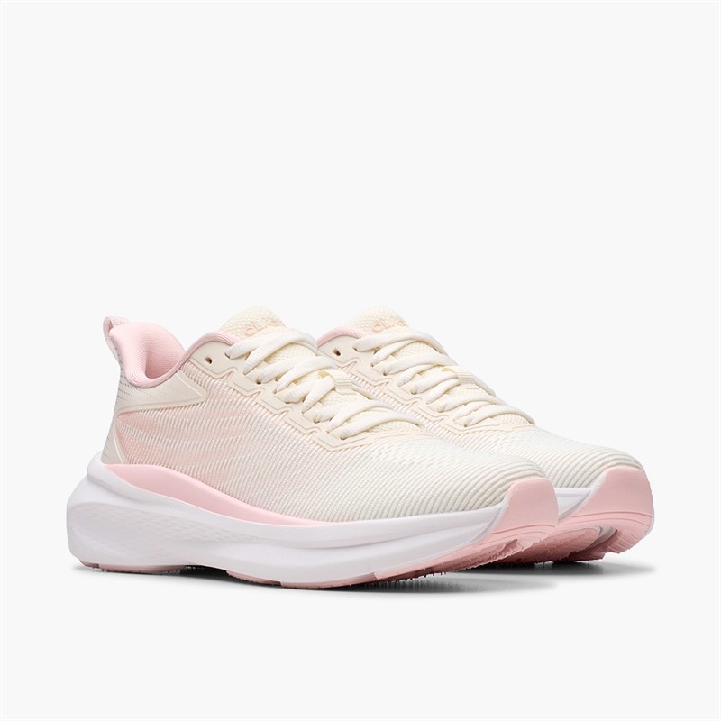 Clarks Womens Adora Sport Trainers Blush Combi - Image 4