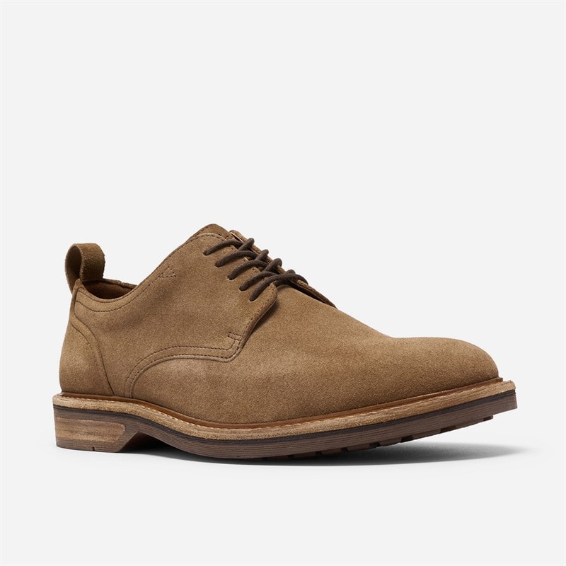 Clarks Mens Aldwin Lace Up Shoes Tan Suede - Image 4