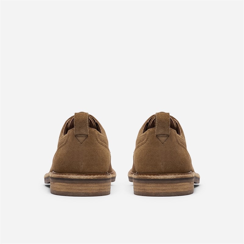 Clarks Mens Aldwin Lace Up Shoes Tan Suede - Image 5