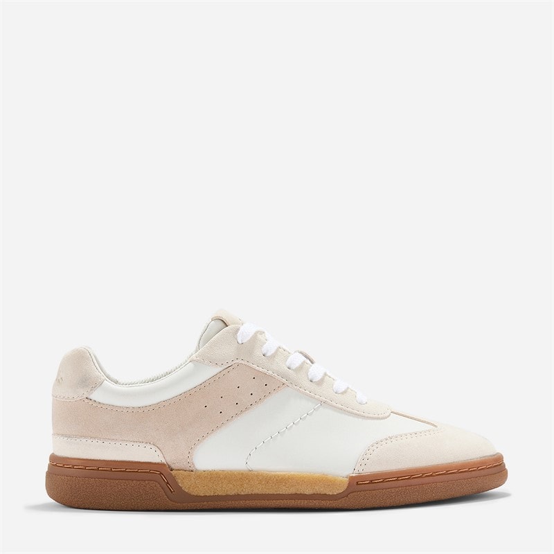 Clarks Womens Mayhill Walk Trainers White Combi