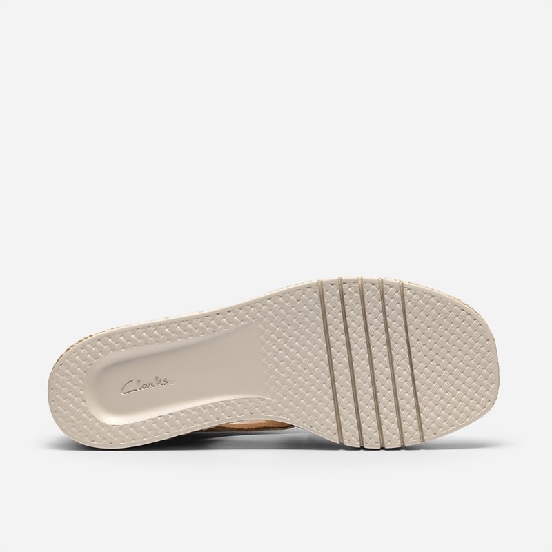 Clarks Womens Kidiki Sun Sandals Beige Combi - Image 3