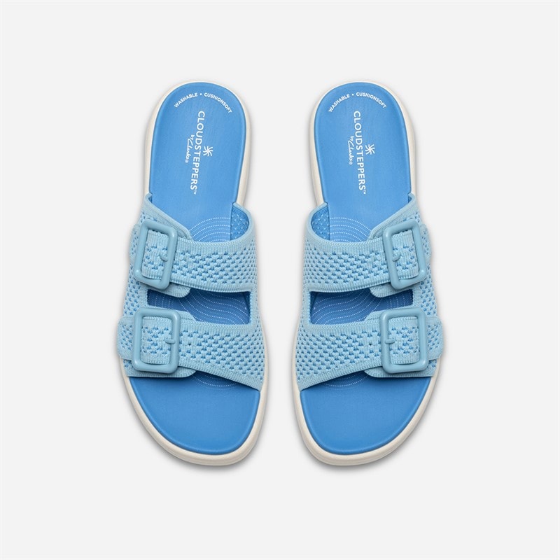Clarks Womens Drift Faye Sandals Bright Blue - Image 2