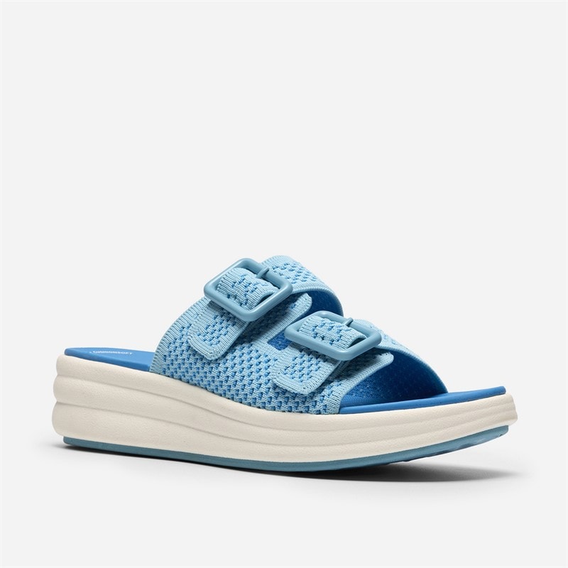 Clarks Womens Drift Faye Sandals Bright Blue - Image 4