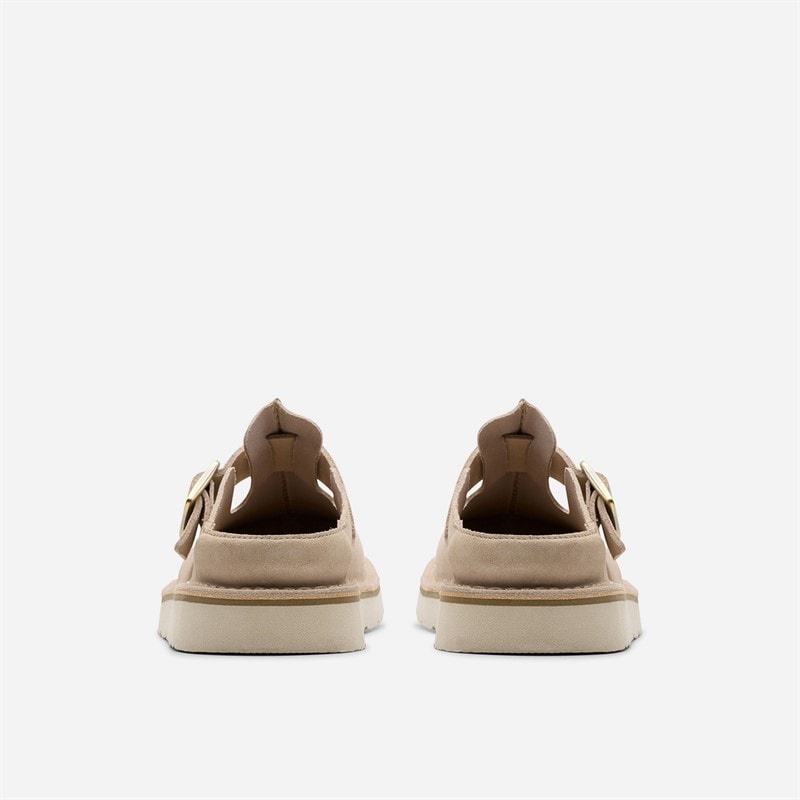 Clarks Womens Solsbury Mule Sandals Sand Suede - Image 5