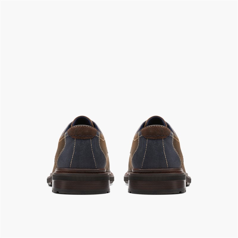 Clarks Mens Burchill Derby Shoes Beeswax Leather - Image 5