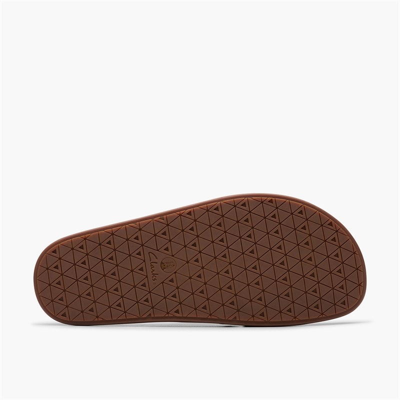 Clarks Mens Torford Cross Strap Sandals Brown Leather - Image 3