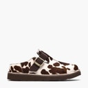 Clarks Womens Solsbury Mule Sandals Cow Print