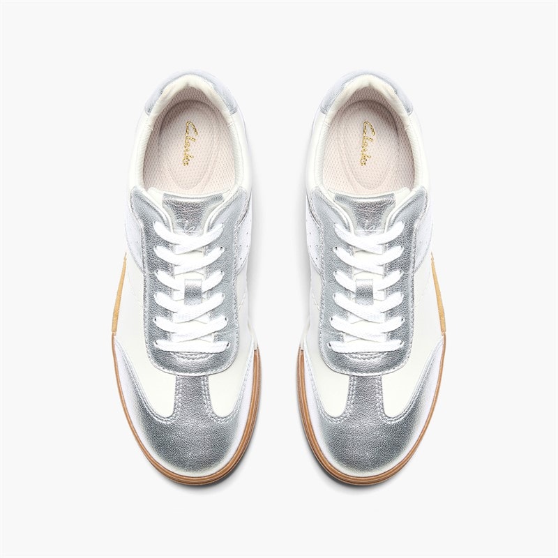 Clarks Womens Maseri Walk Trainers Metallic Combi - Image 2