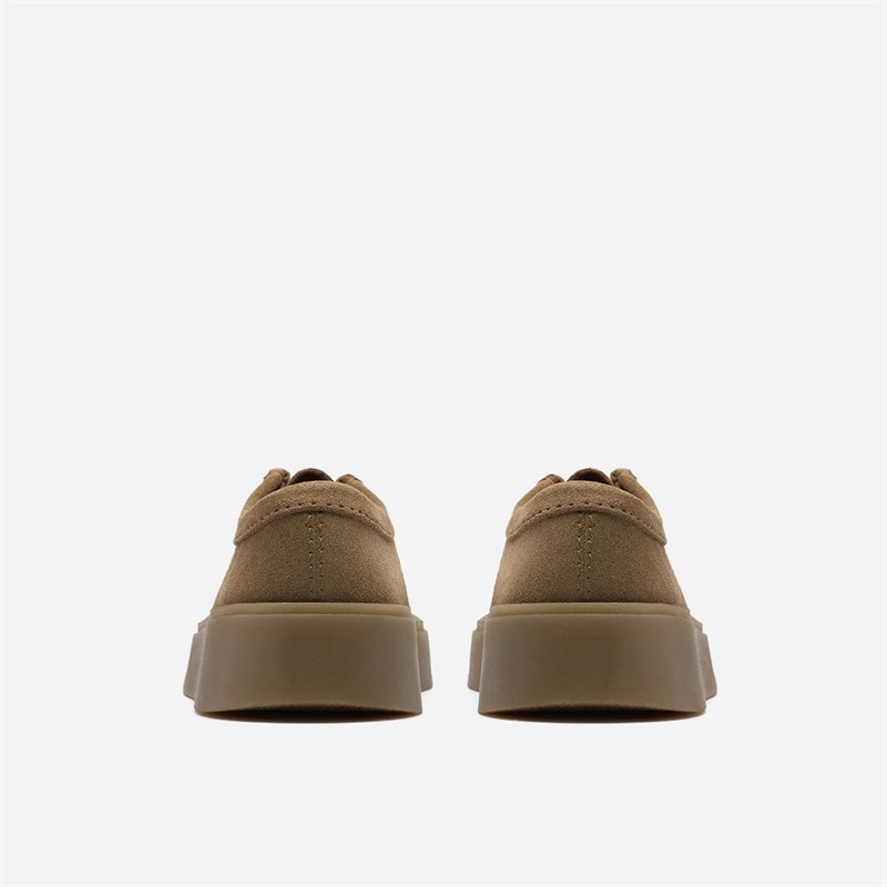 Clarks Womens Torview Moccasins Dark Sand Suede - Image 5