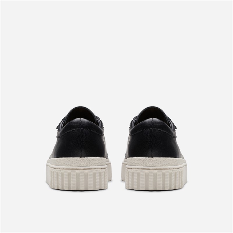 Clarks Womens Mayhill Walk Trainers Black Leather - Image 5