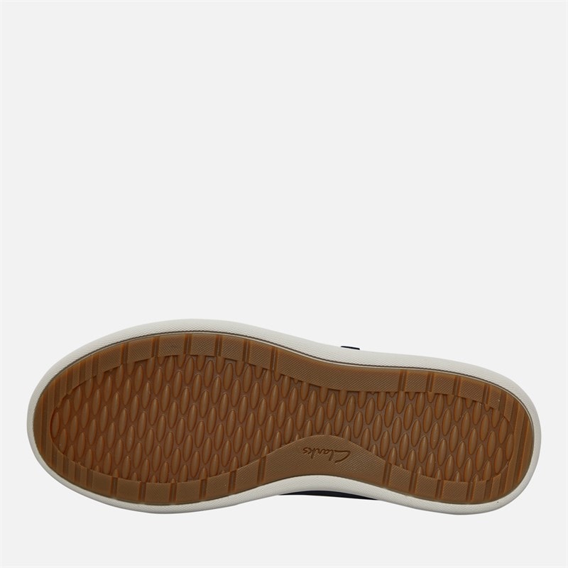 Clarks Womens Nalle Wide Fit Trainers Navy Nubuck - Image 2