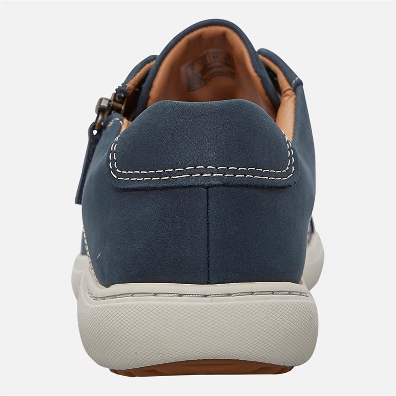 Clarks Womens Nalle Wide Fit Trainers Navy Nubuck - Image 3