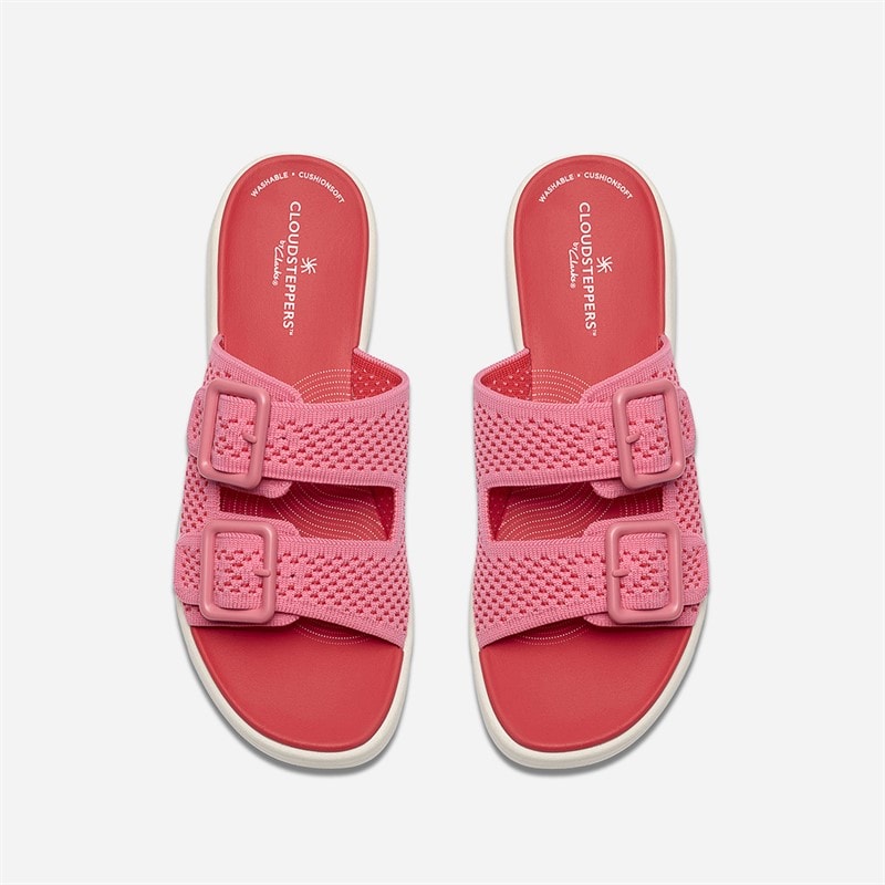 Clarks Womens Drift Faye Sandals Pink - Image 2
