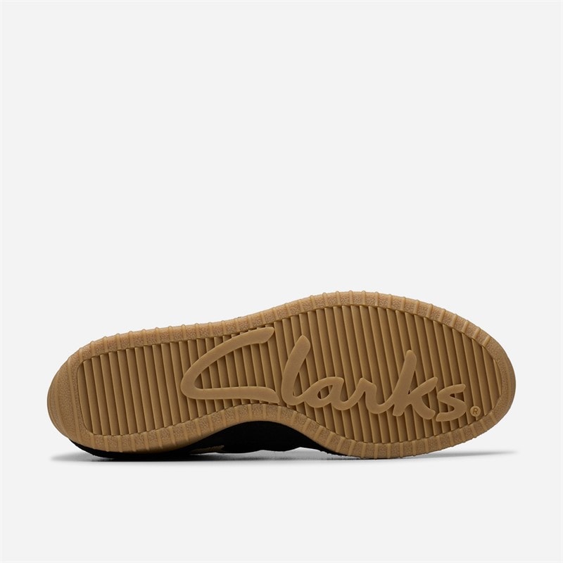 Clarks Womens Meridor Low Profile Trainers Black Combi Sde - Image 3