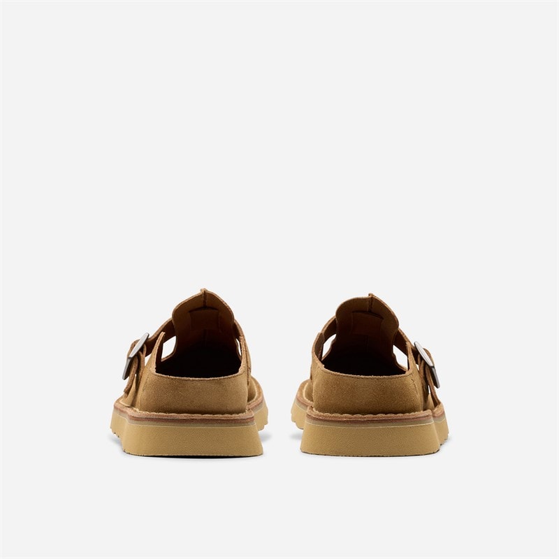 Clarks Mens Solsbury Mule Sandals Cola Suede - Image 5