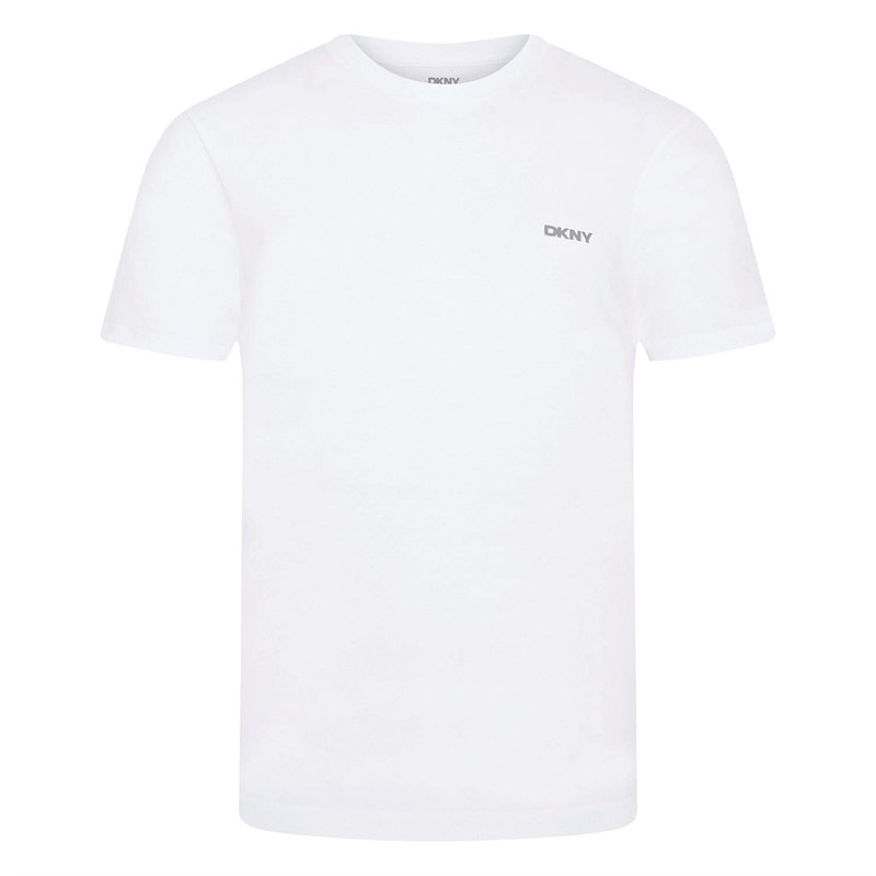 DKNY Mens Giants Three Pack T-Shirts Navy/White/Blue - Image 2