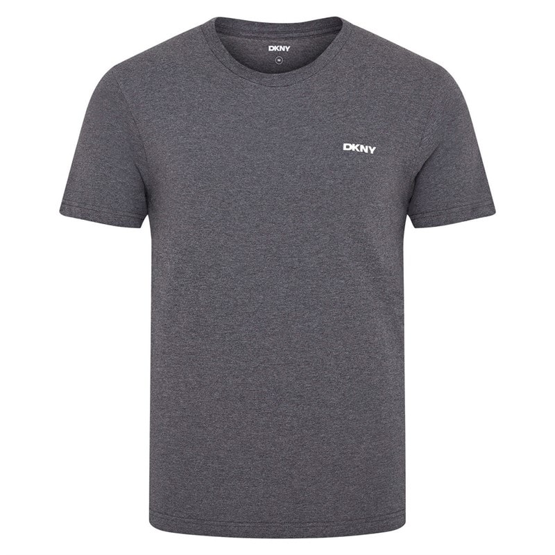 DKNY Mens Giants Three Pack T-shirts Olive/Charcoal/Navy - Image 2