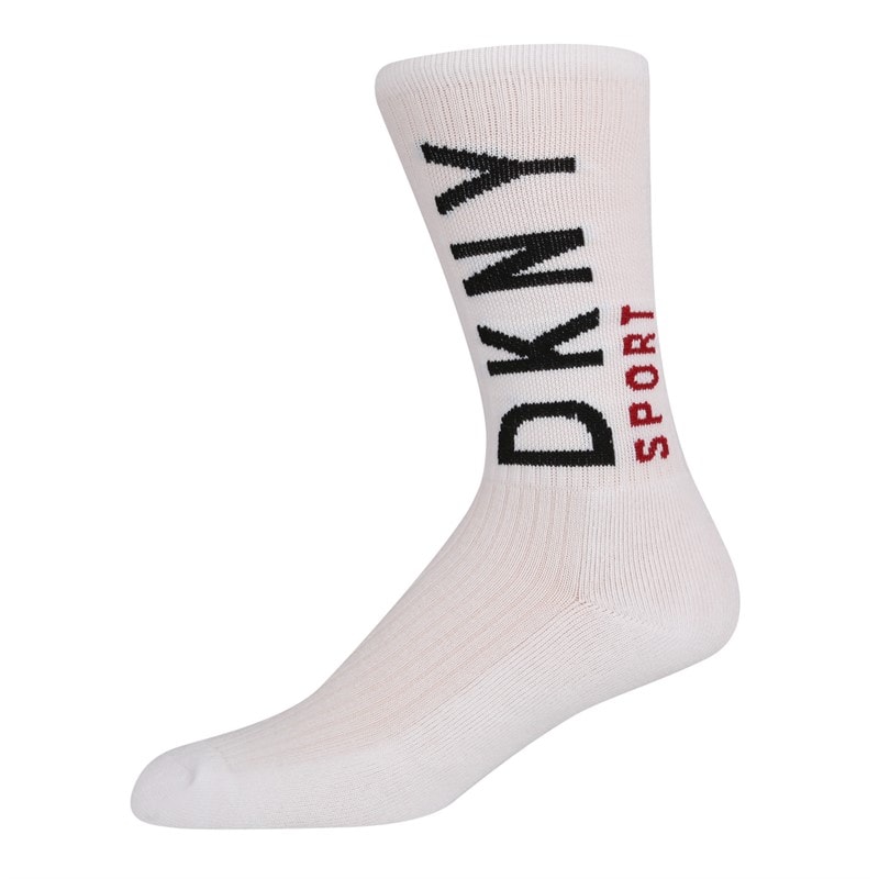 DKNY Mens Palm Three Pack Socks Black/Grey/White - Image 3