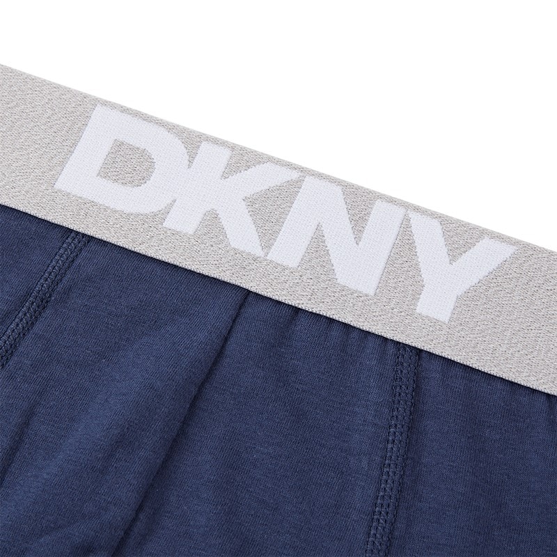 DKNY Mens Portland Five Pack Boxer Trunks Black/Grey/Navy/Charcoal/White - Image 2