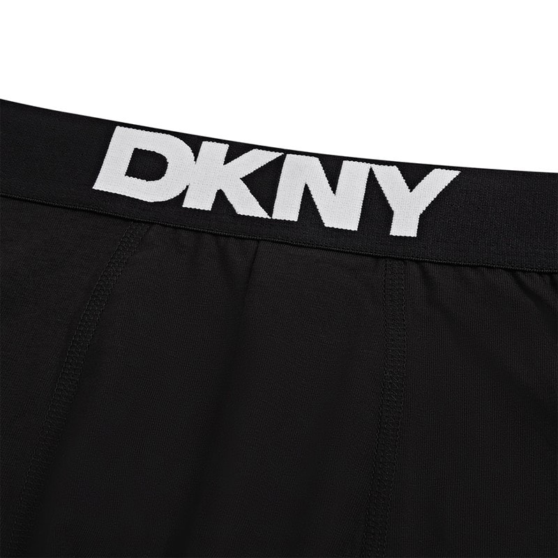 DKNY Mens Seattle Three Pack Boxer Trunks Black - Image 2