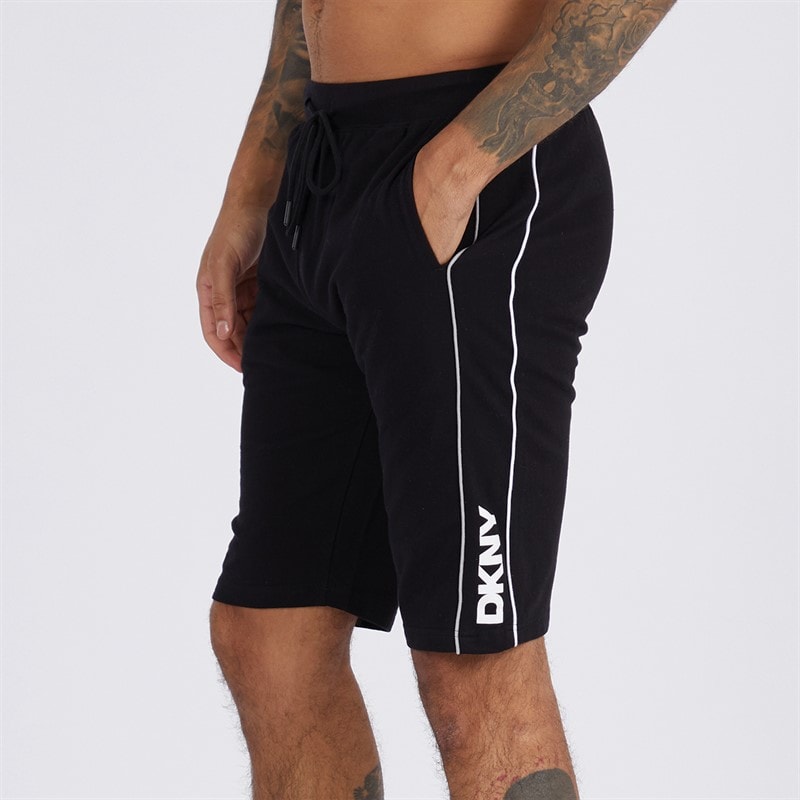 DKNY Mens Cavaliers Lounge Shorts Black - Image 3