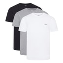 DKNY Mens Giants Three Pack T-Shirts Black/White/Grey Marl