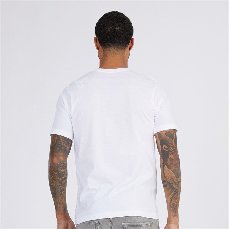 DKNY Mens Giants Three Pack T-Shirts Black/White/Grey Marl - Image 3
