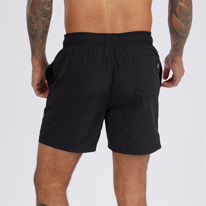 DKNY Mens Kastos Solid Colour Swim Shorts Black - Image 2