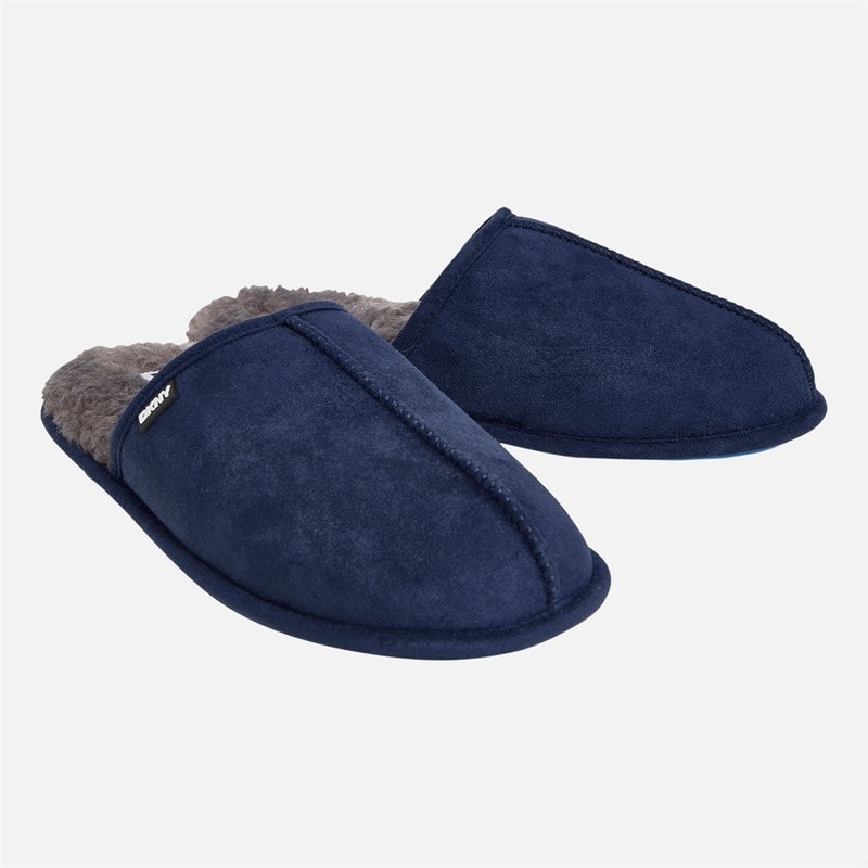 DKNY Mens Castor Mule Slippers Navy/French Blue