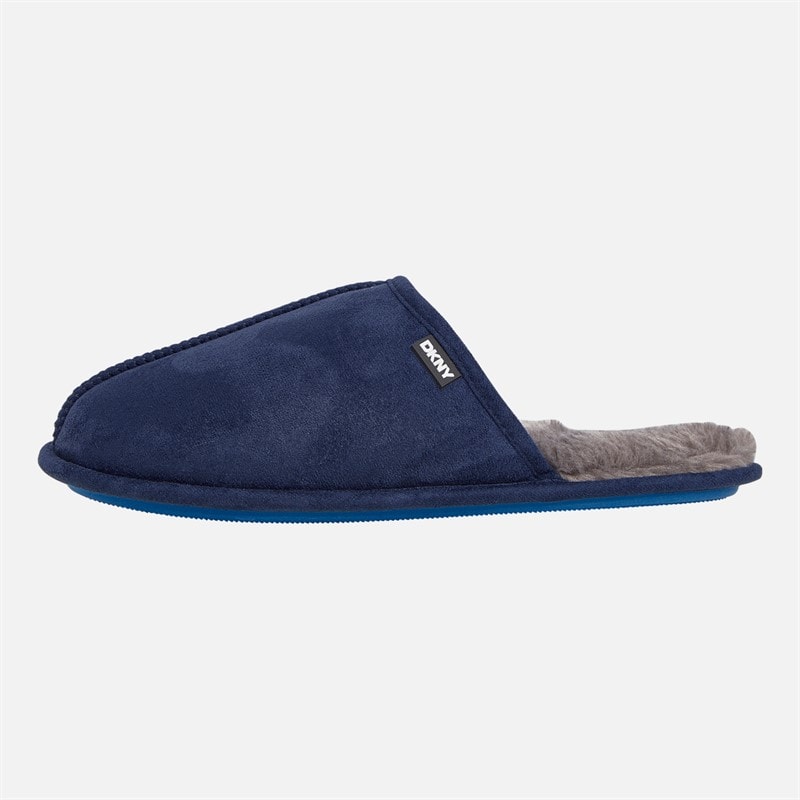 DKNY Mens Castor Mule Slippers Navy/French Blue - Image 2