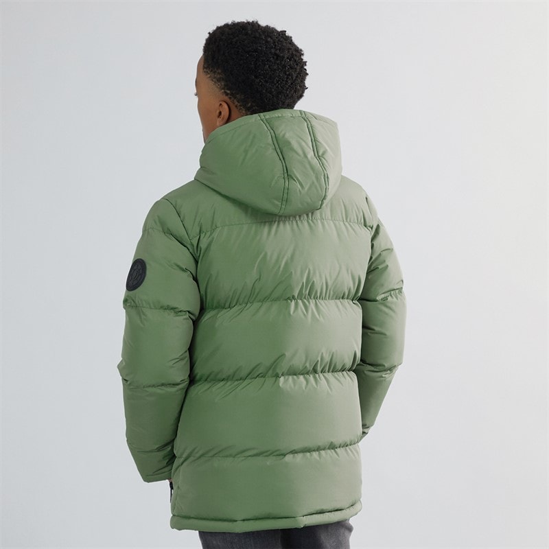 Kangaroo Poo Boys Padded Jacket Dark Sage Green - Image 2