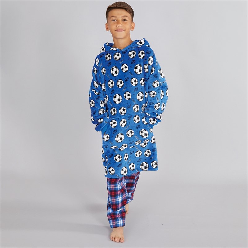 Kangaroo Poo Boys Strike Blanket Hoodie Blue - Image 3