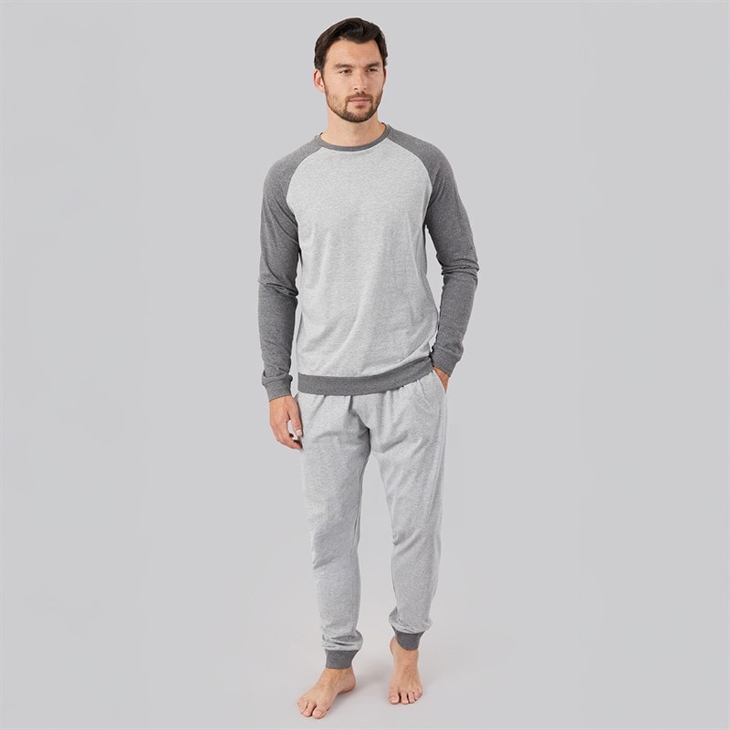 Kangaroo Poo Mens Loungewear Set Charcoal Mix - Image 3