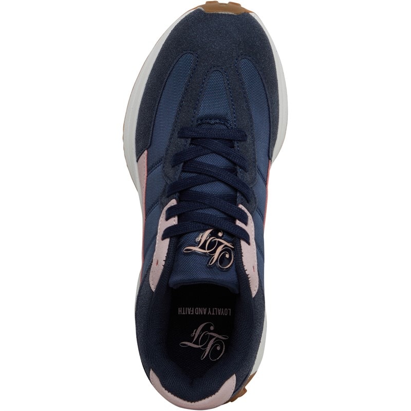 Loyalty And Faith Womens Livia Trainers Navy/Grey/Pink - Image 4