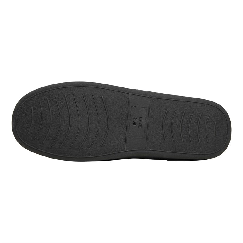 Lyle And Scott Vintage Mens Buster Mocasin Slippers Black Mixed Check - Image 3