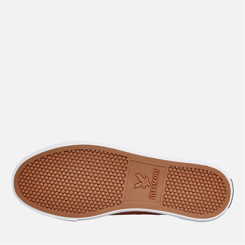 Lyle And Scott Vintage Mens Halket Trainers Cognac - Image 2