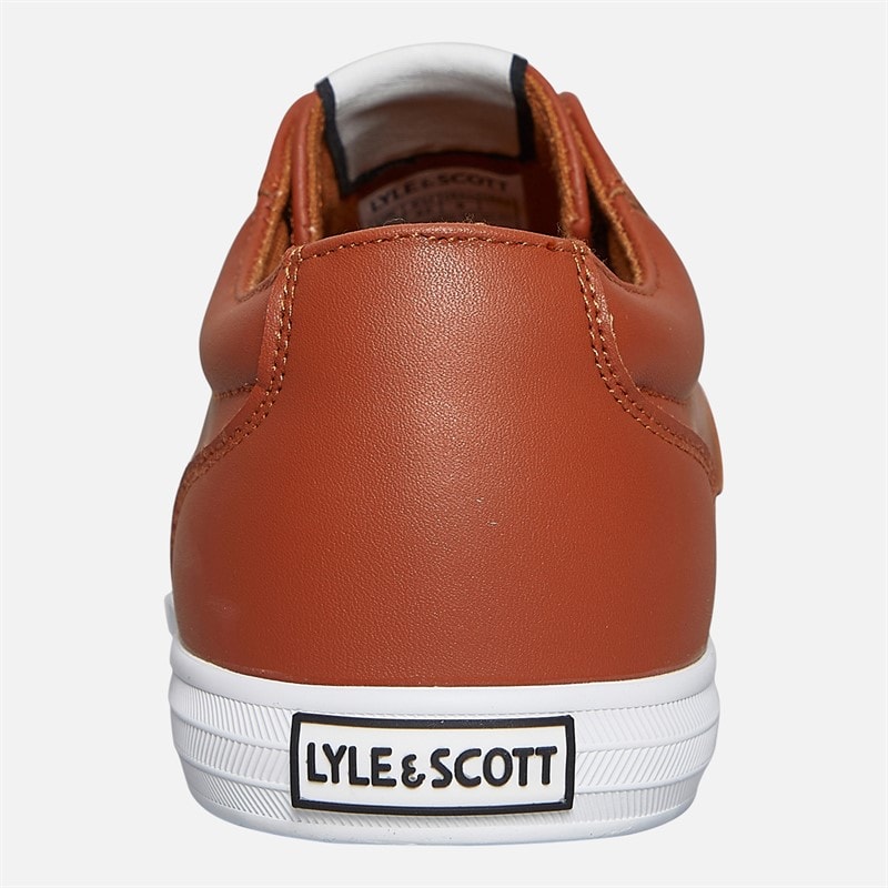 Lyle And Scott Vintage Mens Halket Trainers Cognac - Image 3
