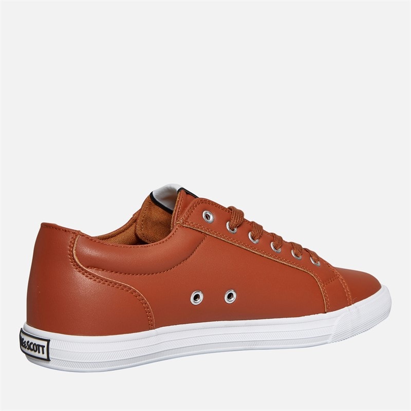 Lyle And Scott Vintage Mens Halket Trainers Cognac - Image 5