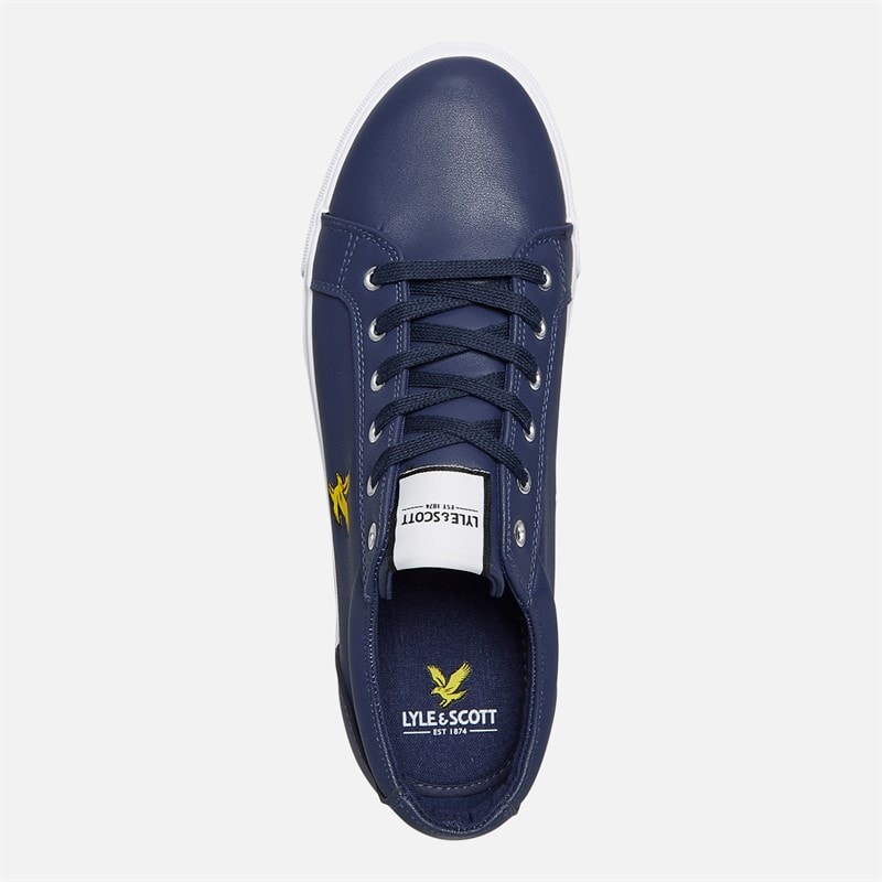 Lyle And Scott Vintage Mens Halket Trainers Navy - Image 4
