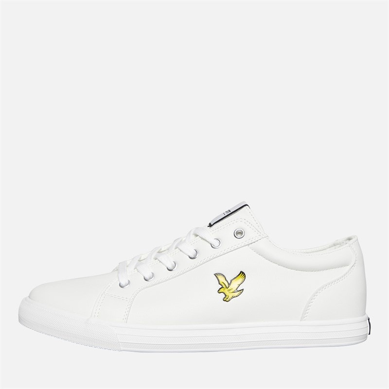 Lyle And Scott Vintage Mens Halket Trainers Off White - Image 1