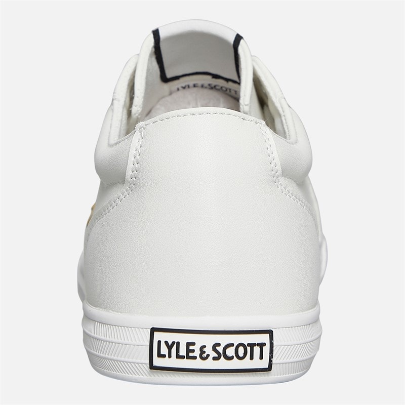 Lyle And Scott Vintage Mens Halket Trainers Off White - Image 3